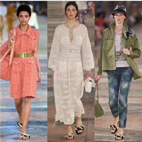 Chanel Cruise 2017 Cuba Braided Pearl Slides Mules Slip On Flat Sandals 36 - Picture 8 of 8